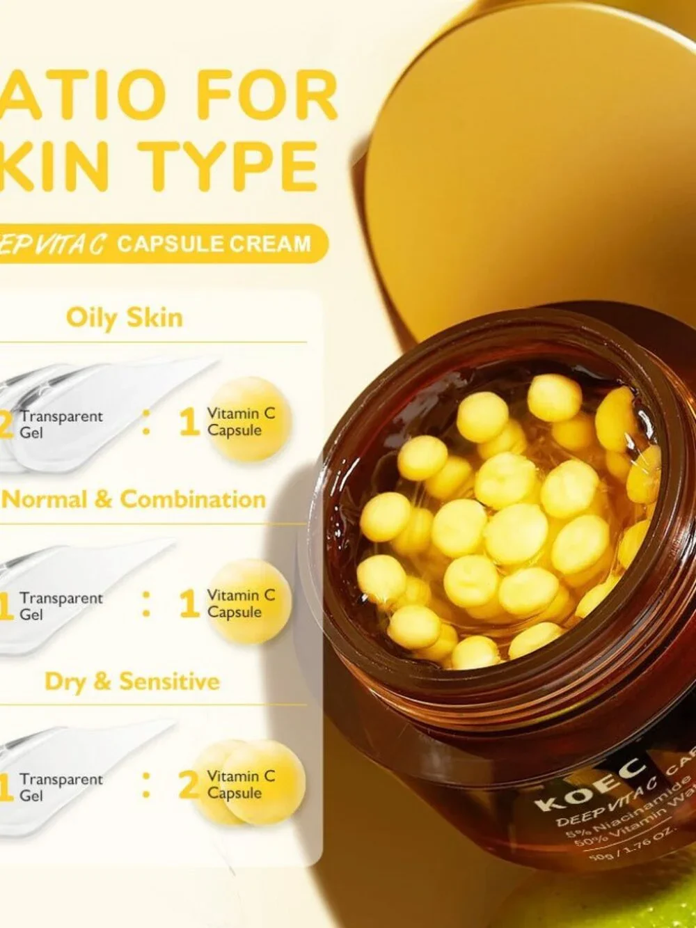KOEC Collagen Facial Skin Care Cream - VC Filling Cream